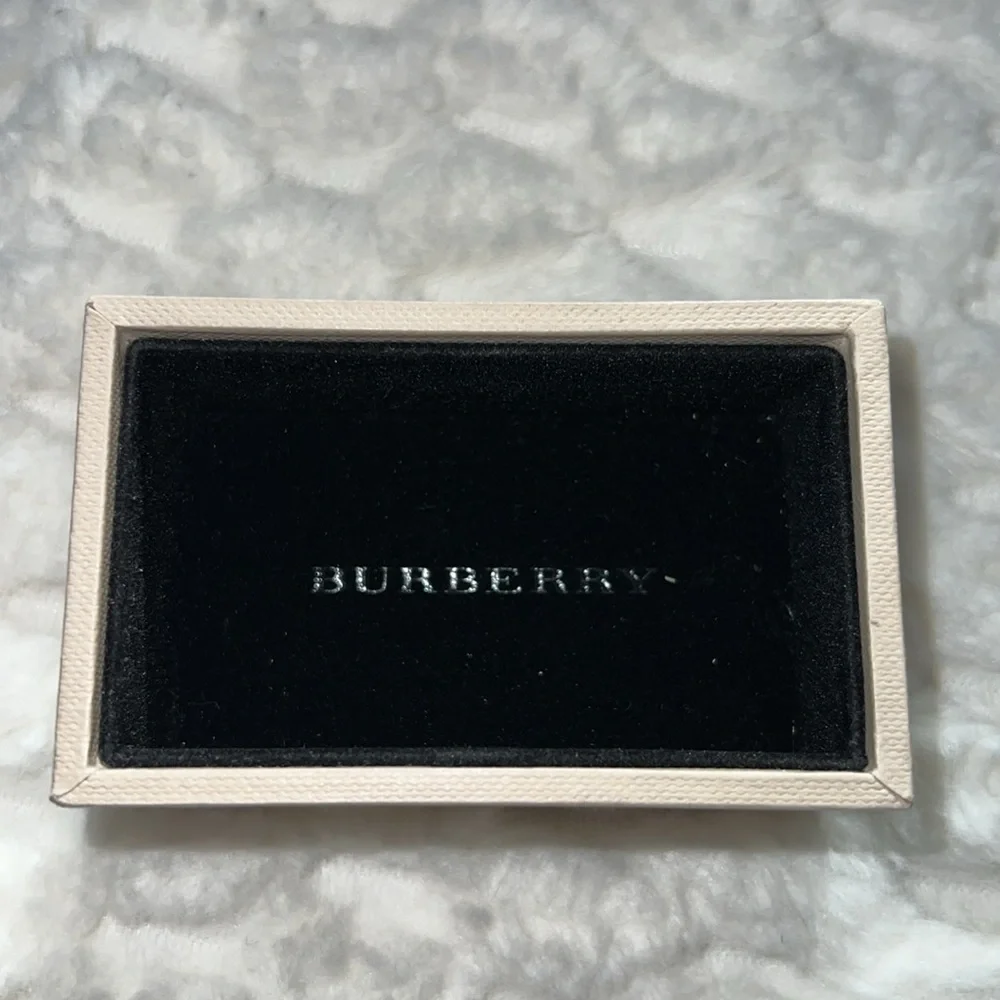 Burberry Check Cuff Links-Authentic-NIB
